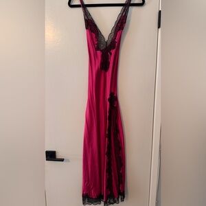 Victoria's Secret Fuchsia Satin Dress